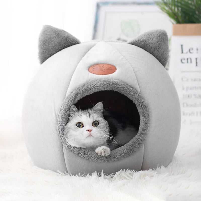 Lit Douillet pour Chat et Petit Chien – Nid d'Hiver Ultra-Confortable