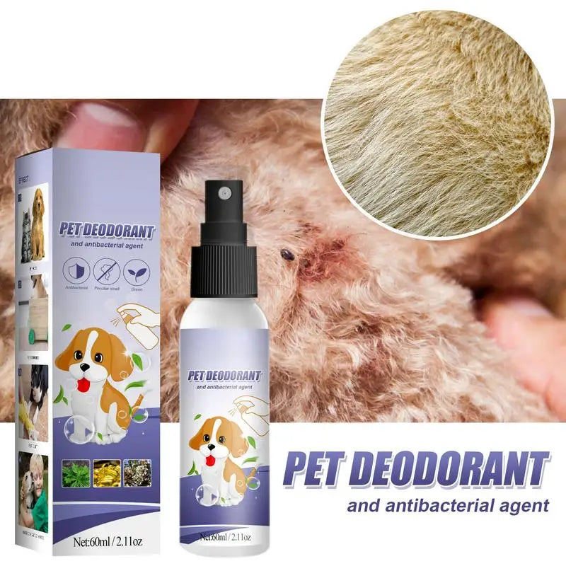 Spray Désodorisant 60ML pour Chiens & Chats – Fraîcheur & Bien-être