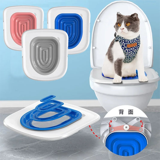 Kit d'Apprentissage Toilette pour Chat - Réutilisable et Pratique