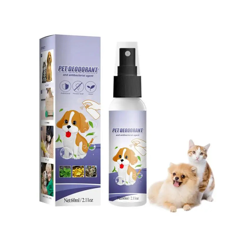 Spray Désodorisant 60ML pour Chiens & Chats – Fraîcheur & Bien-être