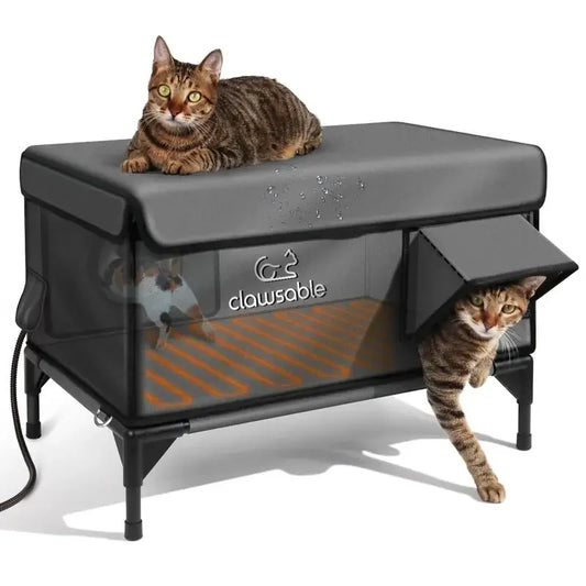 Clawsable – Maison Chauffante Indestructible pour Chats en Extérieur