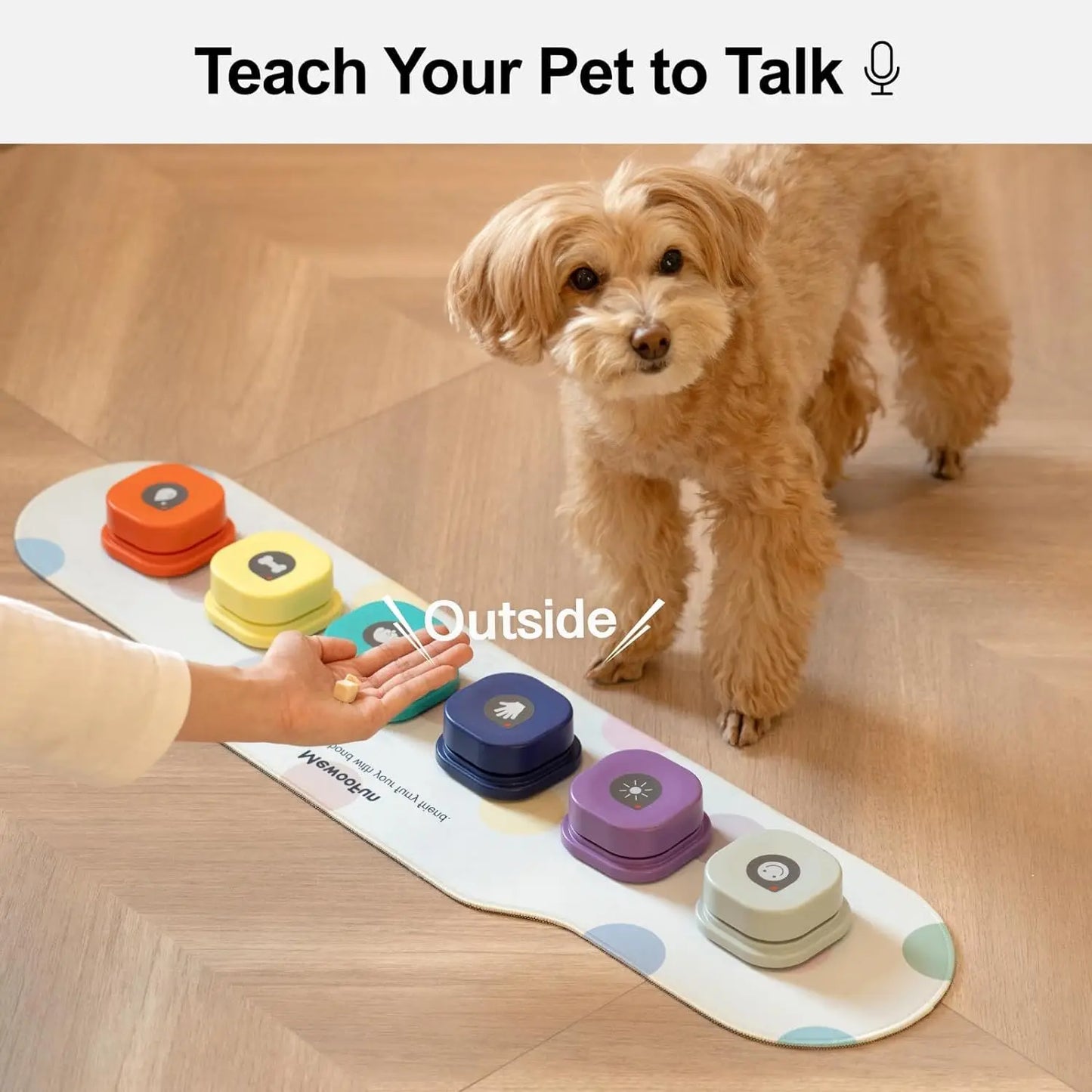 Boutons Enregistreurs Mewoofun - Jouets Interactifs pour Animaux et Entraînement à la Communication