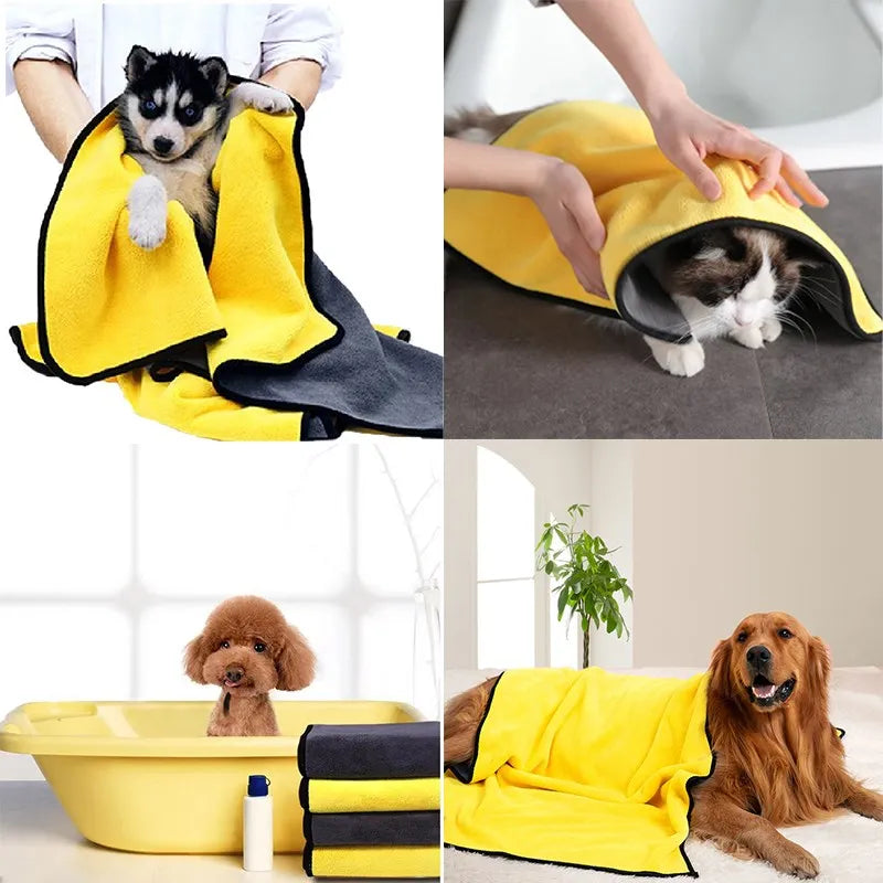 Serviette Absorbante Rapide pour Chiens et Chats – Douce et Multifonction