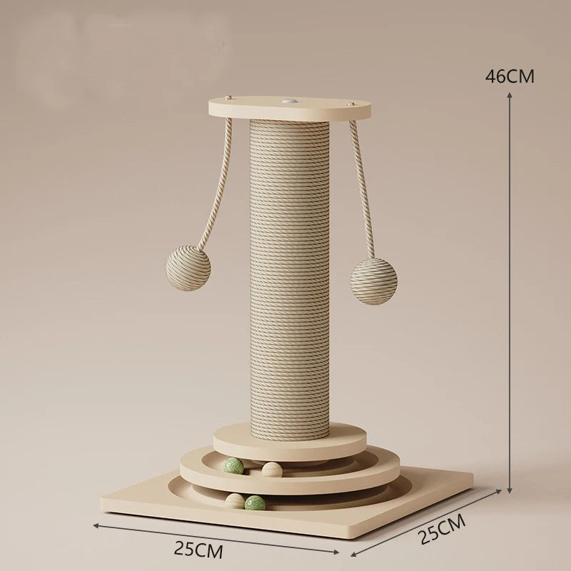 Jouet Interactif pour Chat - Tour Griffoir en Sisal Durable