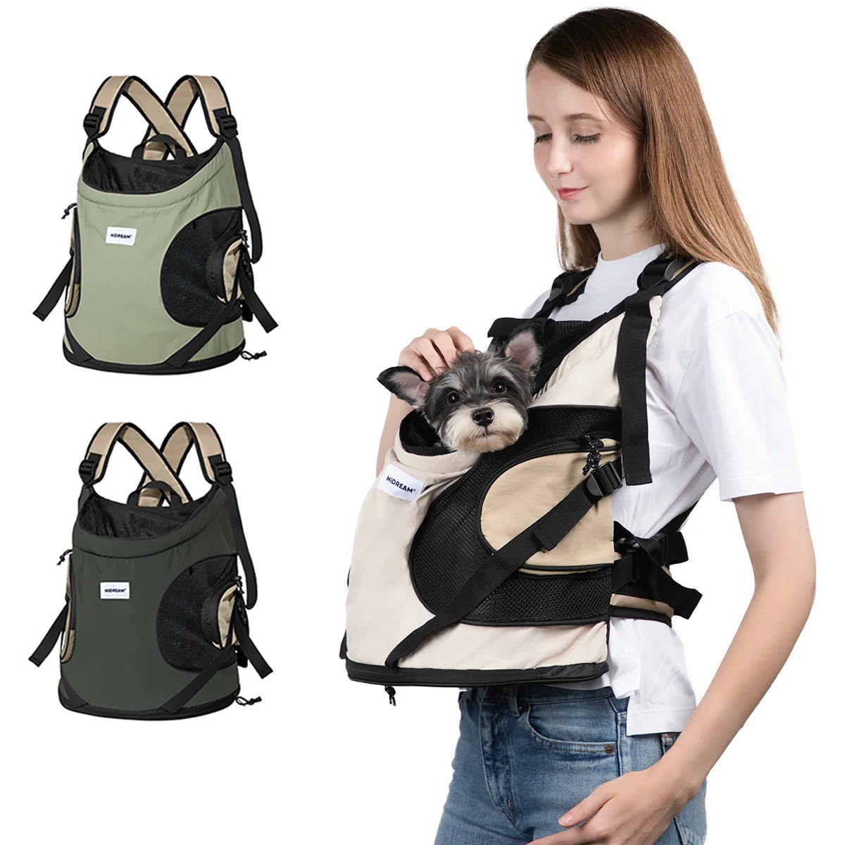 Sac de Transport Ventral pour Chiens et Chats